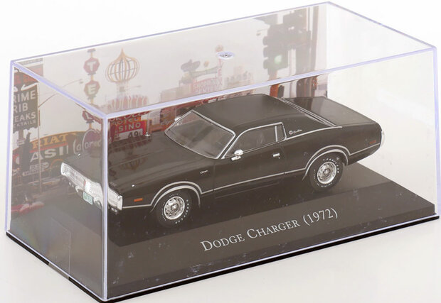 Atlas 1:43 Dodge Charger 1972 zwart