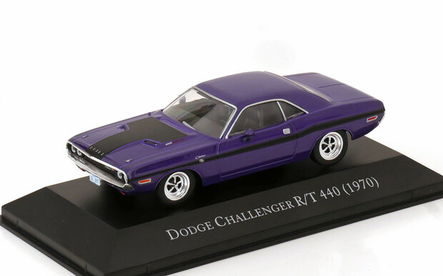 Atlas 1:43 Dodge Challenger R/T 440 1970 violet / zwart