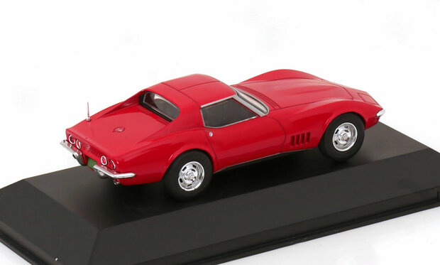 Atlas 1:43 Chevrolet Corvette C3 1968 rood
