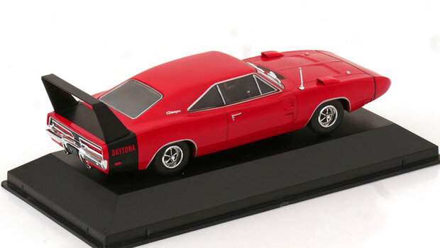 Atlas 1:43 Dodge Charger Daytona 1969 rood zwart