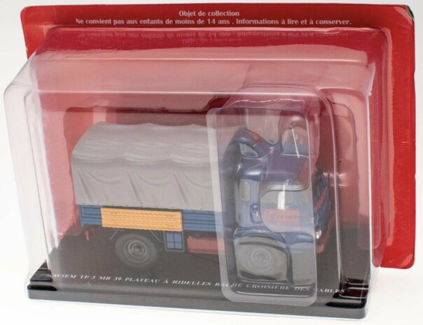 Atlas 1:43 Renault Saviem TP3 MB39 Plateau A - Ridelles Bache Croisiere Des Sables 1975