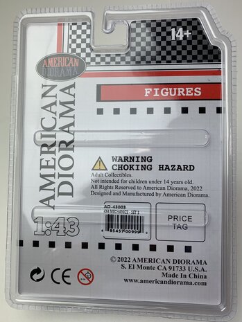American Diorama 1:43 Mechanic Crew 4x4 Camel Trophy Metal Figures set no 3 - set 2 figuren, excl. auto
