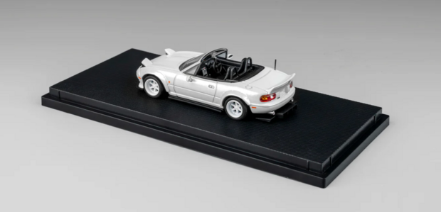 Microturbo 1:64 Custom Mazda MX5 -  RB - Rocket Bunny MX5 metallic wit