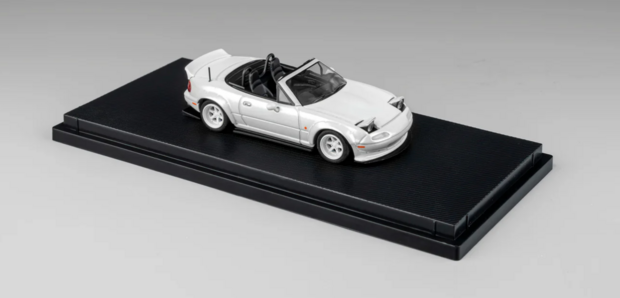 Microturbo 1:64 Custom Mazda MX5 -  RB - Rocket Bunny MX5 metallic wit