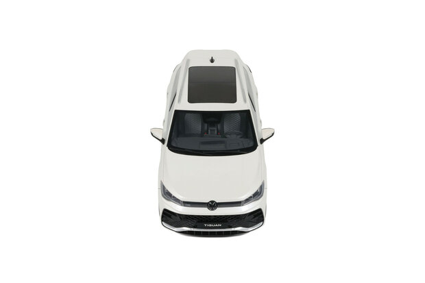 Otto Mobile 1:18 Volkswagen Tiguan E TSI R-Line Oryx white Pearl L0K1 2024. Levering 01-2026