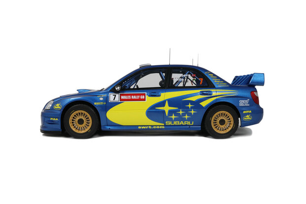 Otto Mobile 1:12 Subaru Impreza (S9) WRC P. Solberg Wales Rallye 2003. Levering 01-2026