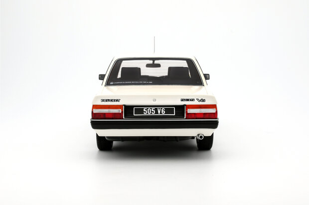 Otto Mobile 1:18 Peugeot 505 V6 Blance Meije 1989 wit