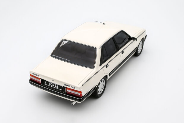 Otto Mobile 1:18 Peugeot 505 V6 Blance Meije 1989 wit