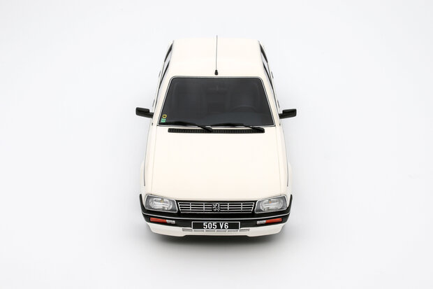 Otto Mobile 1:18 Peugeot 505 V6 Blance Meije 1989 wit