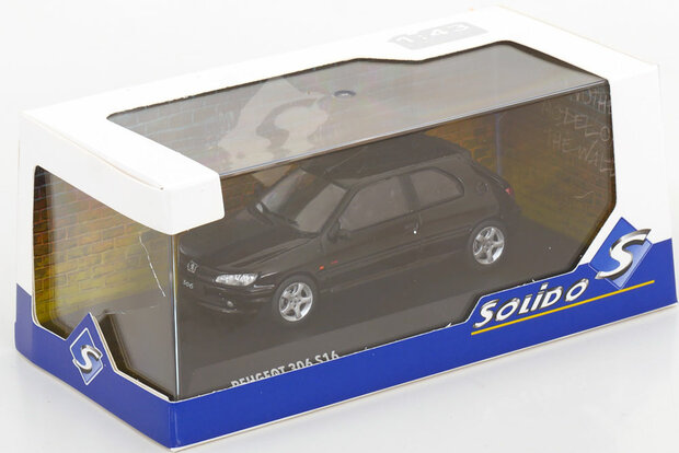 Solido 1:43 Peugeot 306 S16 zwart 1994