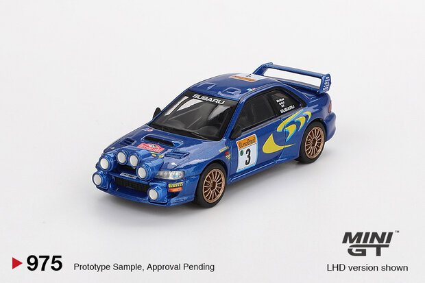 Mini GT 1:64 Subaru Impreza no 3, WRC98 1998 Rally Monte-Carlo 3rd Place
