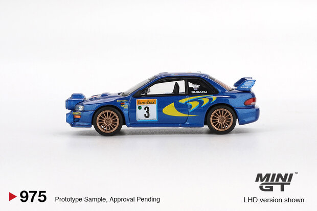 Mini GT 1:64 Subaru Impreza no 3, WRC98 1998 Rally Monte-Carlo 3rd Place