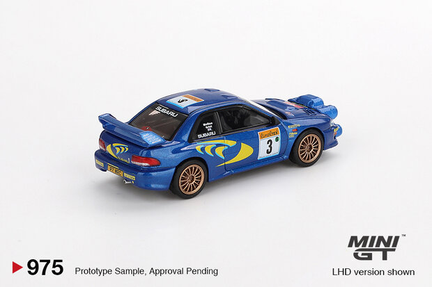 Mini GT 1:64 Subaru Impreza no 3, WRC98 1998 Rally Monte-Carlo 3rd Place
