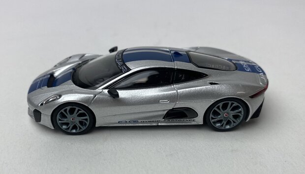 Mini GT 1:64 Jaguar C-X75, silver/blue  2010 LHD