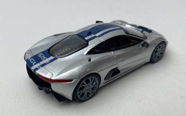 Mini GT 1:64 Jaguar C-X75, silver/blue  2010 LHD