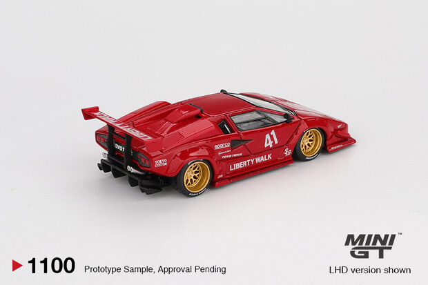 mini GT 1:64 LAMBORGHINI COUNTACH LBWORKS RED 2025 verwacht op 06/10/25