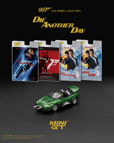 mini GT 1:64 JAGUAR XKR DIE ANOTHER DAY ENGLISH PACKAGING 2002 verwacht 13/10/25