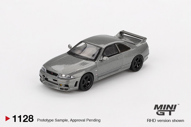 Mini GT 1:64 NISSAN Skyline GT-R Dark Metal Gray (NISMO BCNR33 CRS Version) RHD. Verwacht 02-2025