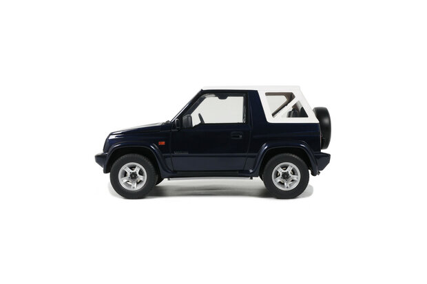 Otto Mobile 1:18 Suzuki Vitara Cabrio JLX Deep Blue Pearl Metallic 1994. Levering 09-2025