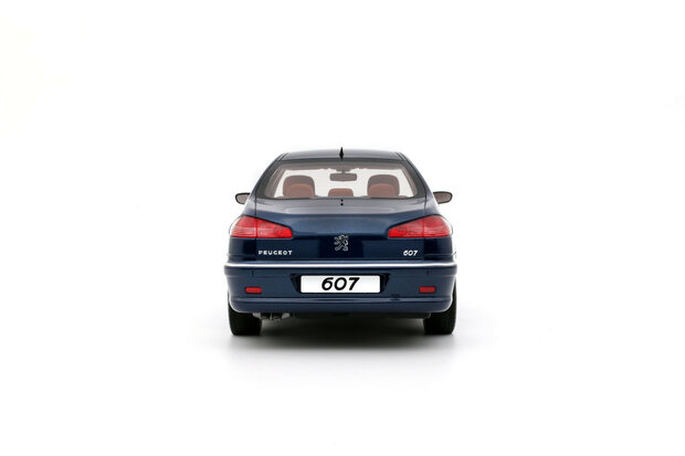 Otto Mobile 1:18 Peugeot 607 3.0 V6 Phase 2 Blue Montebello 2008. Levering 11-2025