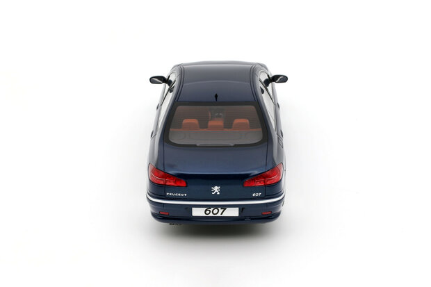 Otto Mobile 1:18 Peugeot 607 3.0 V6 Phase 2 Blue Montebello 2008. Levering 11-2025