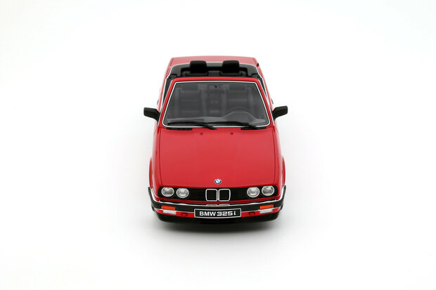 Otto Mobile 1:18 BMW 325i Convertible Bright Red 308 1986. Levering 11-2025
