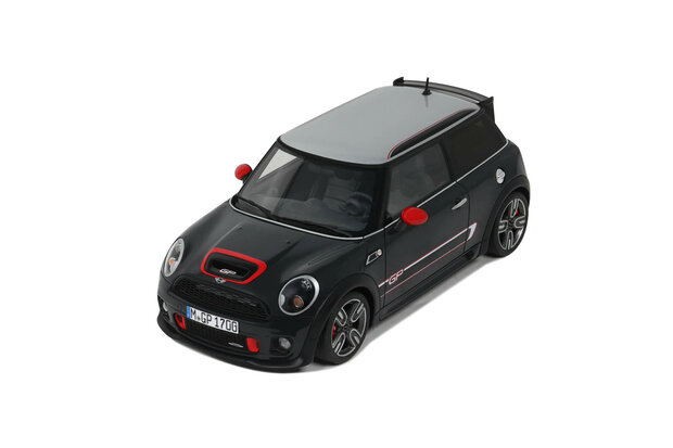 Otto Mobile 1:18 Mini Cooper JCW GP2 R56 Thunder Grey Metallic 2012. Levering 12-2025