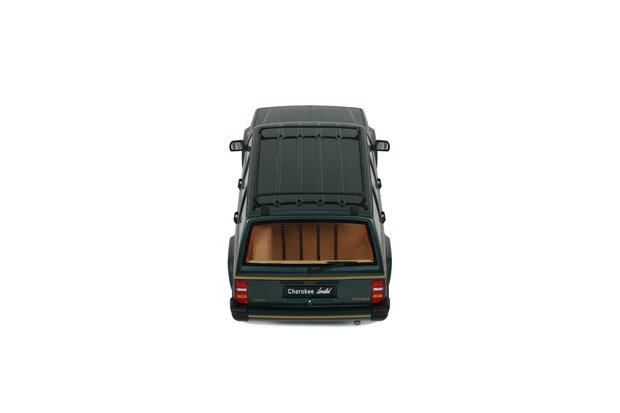 Otto Mobile 1:18 Jeep Cherokee XJ Limited Hunter Green 1995. Levering 12-2025