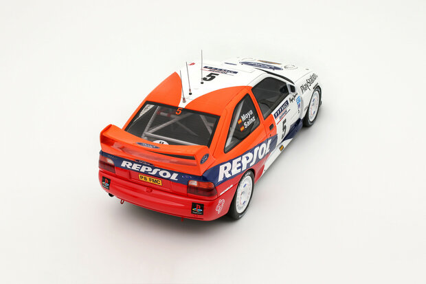 Otto Mobile 1:18 Ford Escort, No 5 C. Sainz Rallye Catalunya 1997. Levering 12-2025