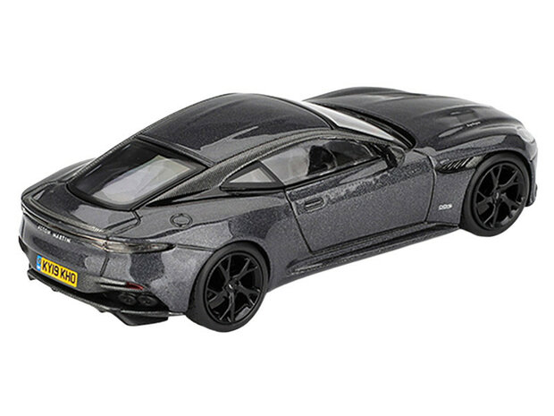 Mini GT 1:64 Aston Martin DBS "No Time To Die" 2021 in Spanish Blister Packaging.