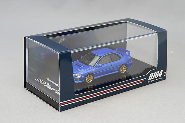 Hobby Japan 1:64 SUBARU Impreza PURE SPORTS COUPE WRX type R STi Version, sonic blue mica