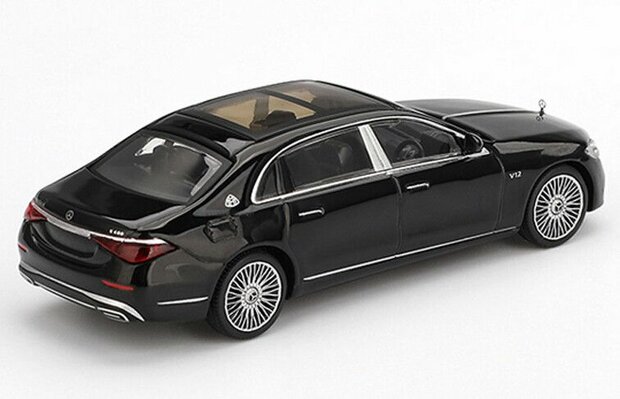 Mini GT 1:64 Mercedes Benz Maybach S 680 Black, LHD