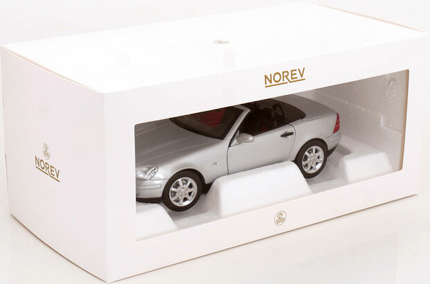 Norev 1:18 Mercedes Benz SLK 1996 Brillant Silver 2024