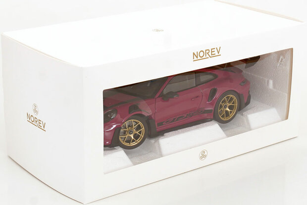 Norev 1:18 Porsche 911 GT3 RS w/Weissach Pack 2022 Ruby Star