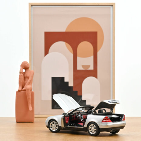 Norev 1:18 Mercedes Benz SLK 1996 Brillant Silver 2024