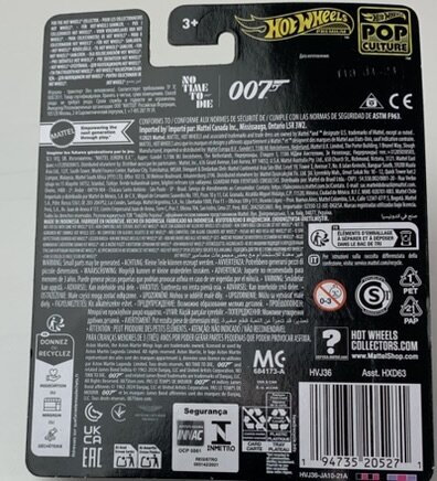 Hotwheels 1:64 Aston Martin V8 - No Time to Die - grey metallic