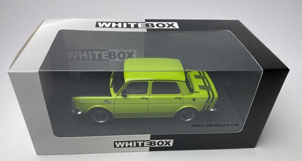 Whitebox 1:24 Simca 1000 Rallye 2 groen 1970 in windowbox