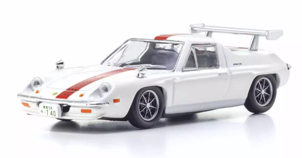 Kyosho 1:64 Lotus Europa White - Circuit Wolf in blisterverpakking
