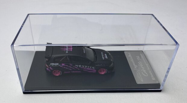 My Model Collect 1:64 Honda Civic EG6 "Monster" black/pink