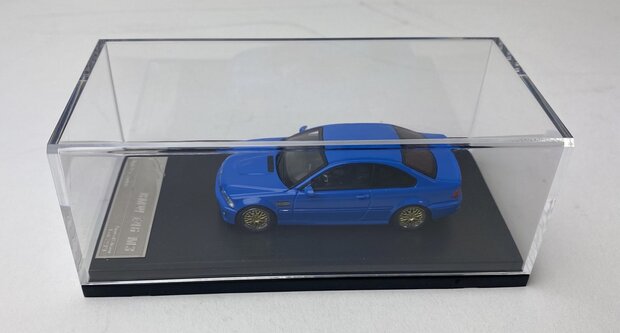 Stance Hunter 1:64 BMW  E46, blue with BBS rim blauw