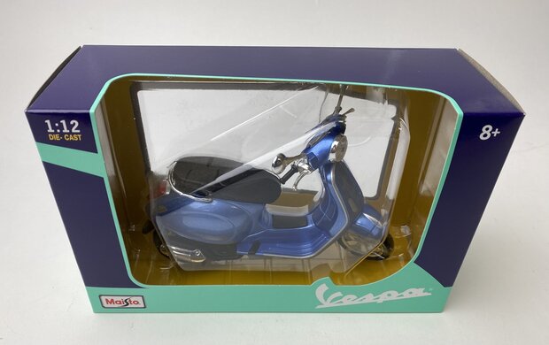 Maisto 1:12 Vespa Primavera 150 blauw