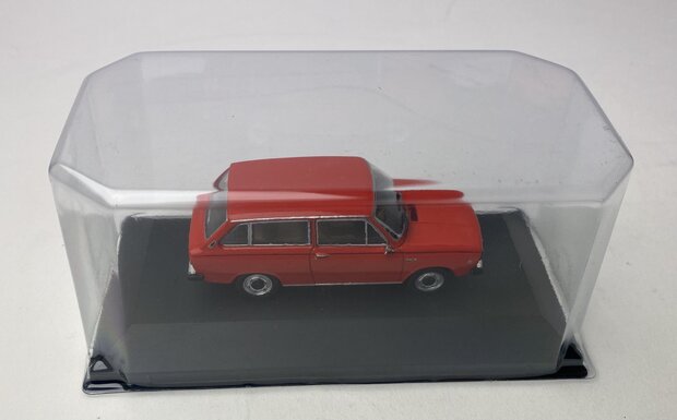 Lagamo Miniature 1:43 DAF 66 1100 Stationcar ( Combi ) rood - limited 500 pcs in windowbox