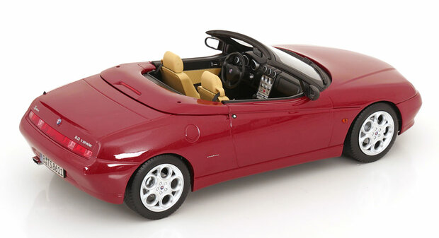 Norev 1:18 Alfa Romeo Spider 1999 Proteo Red metallic met afneembare kap