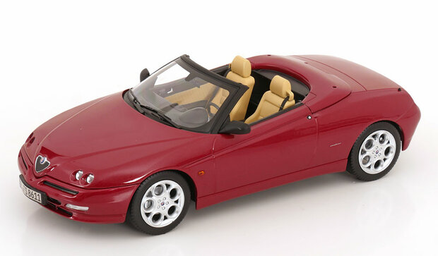 Norev 1:18 Alfa Romeo Spider 1999 Proteo Red metallic met afneembare kap