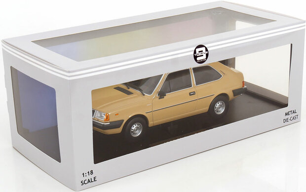 Triple9 1:18 Volvo 343, 1982 - geel beige. Binnenkort leverbaar - voorbestellen,