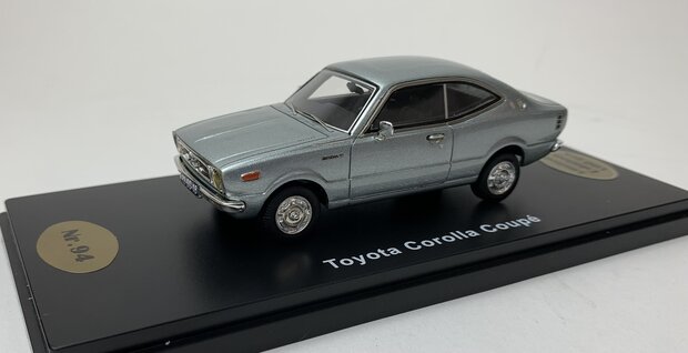 Golden Oldies 1:43 Toyota Corolla Coupe zilver - resin model - Limited 100 pcs