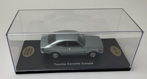 Golden Oldies 1:43 Toyota Corolla Coupe zilver - resin model - Limited 100 pcs