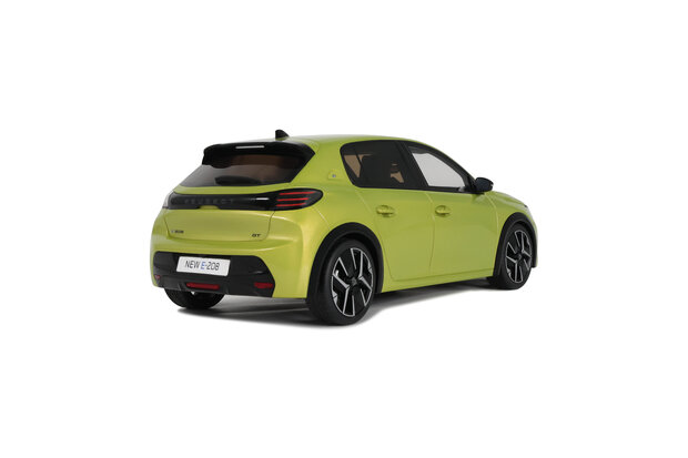 Otto Mobile 1:18 Peugeot E-208 Jaune Agueda 2024