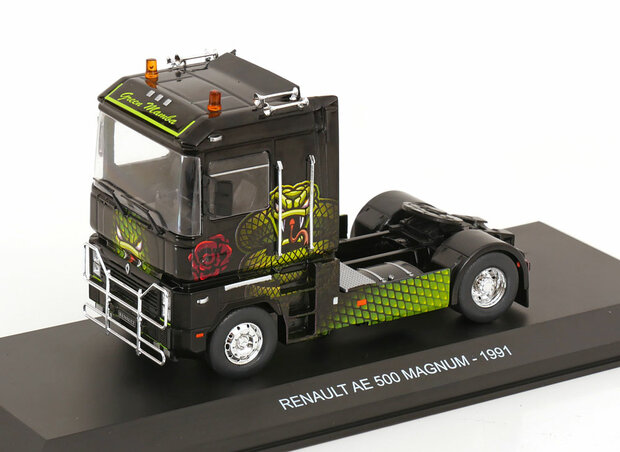 Atlas 1:43 Renault AE 500 Magnum Truck *Green Mamba*, black/green 1991 - Trekker