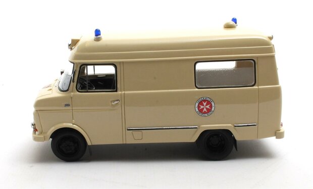 Matrix 1:43 Opel Blitz Voll Johanitter Aalen 65-75 beige. Verwacht Q1-2026